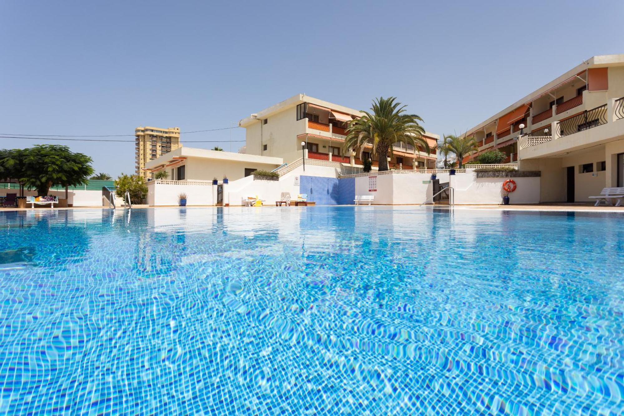 Frontline Playa Las Vistas With Pool, Parking, Sea ロスクリスティアーノス エクステリア 写真