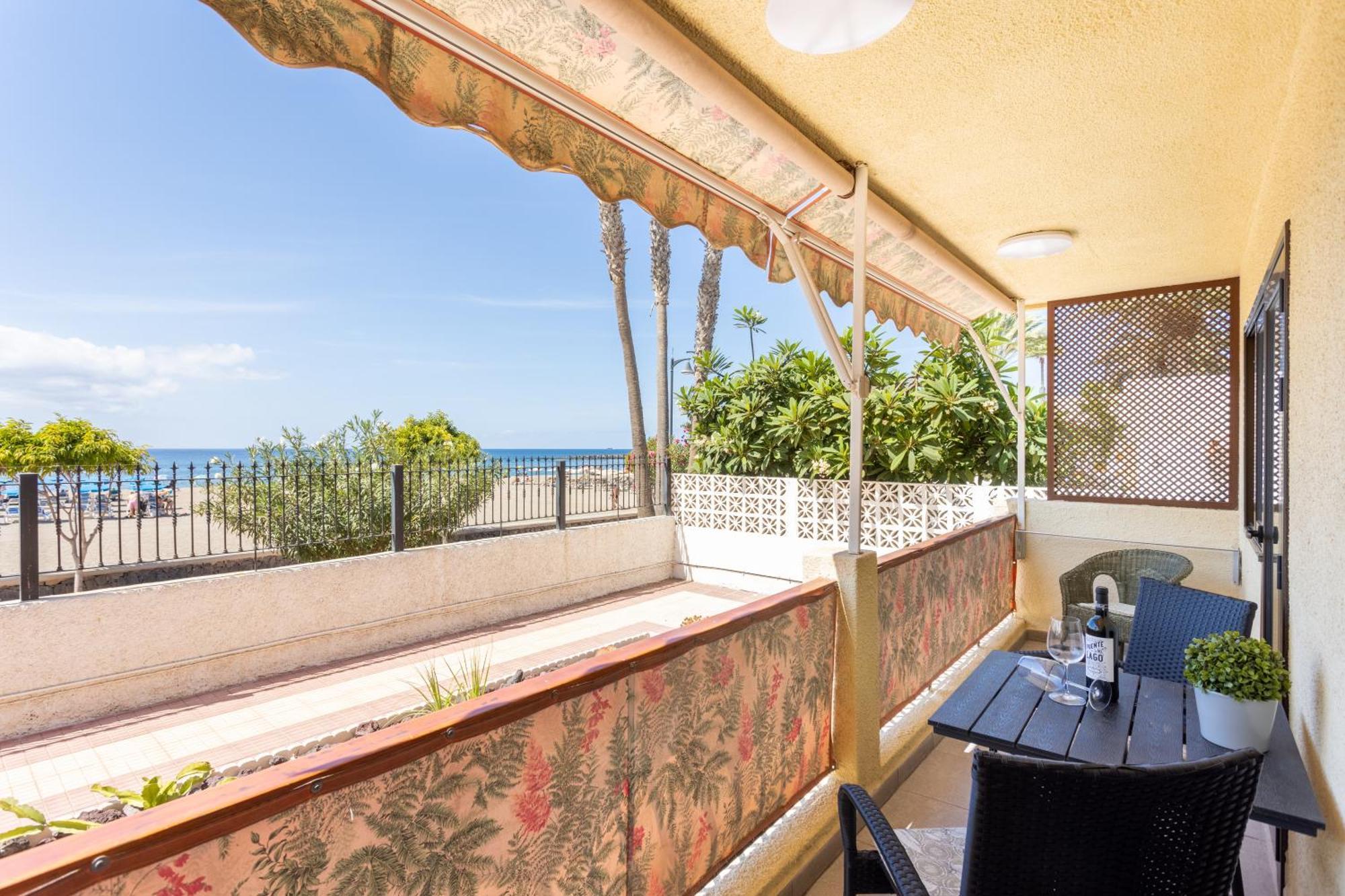 Frontline Playa Las Vistas With Pool, Parking, Sea ロスクリスティアーノス エクステリア 写真