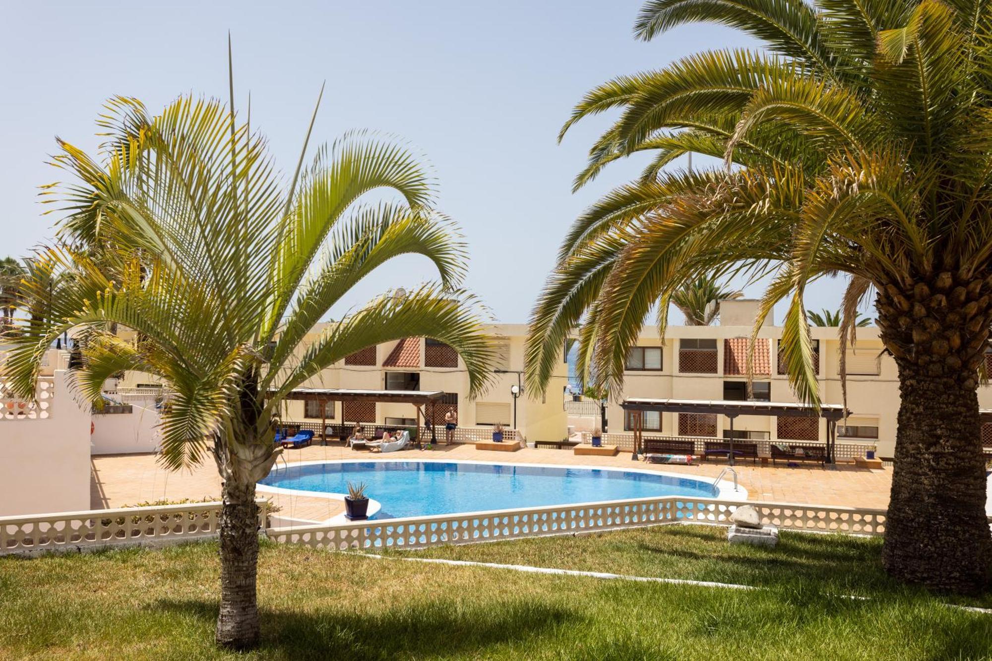 Frontline Playa Las Vistas With Pool, Parking, Sea ロスクリスティアーノス エクステリア 写真